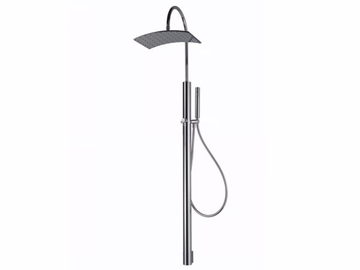 C1 - Floor standing brass shower panel with hand shower by Tender rain - view 3
